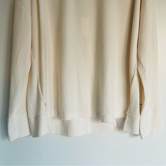 ANTHROPOLOGIE NWT Daily Practice Big Sky Boatneck Pullover Ivory Size XL - Picture 10 of 16